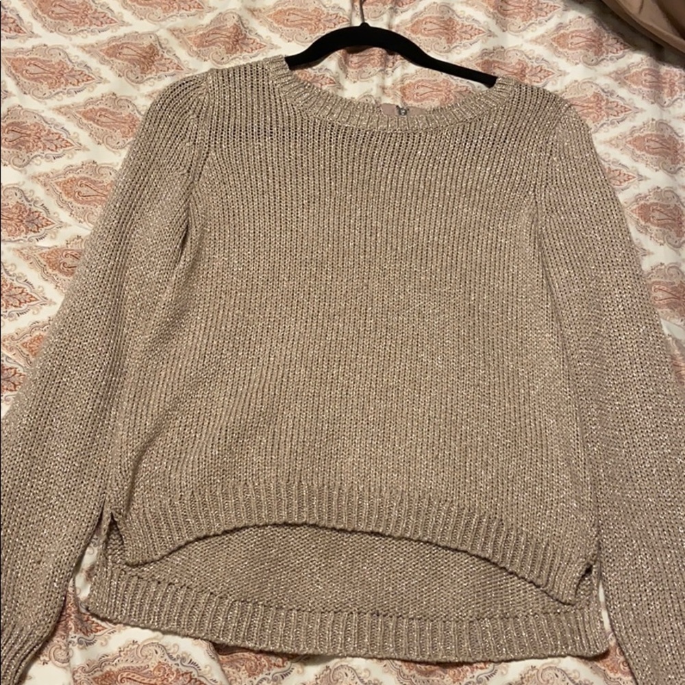 H&M Gold Sparkle Sweater